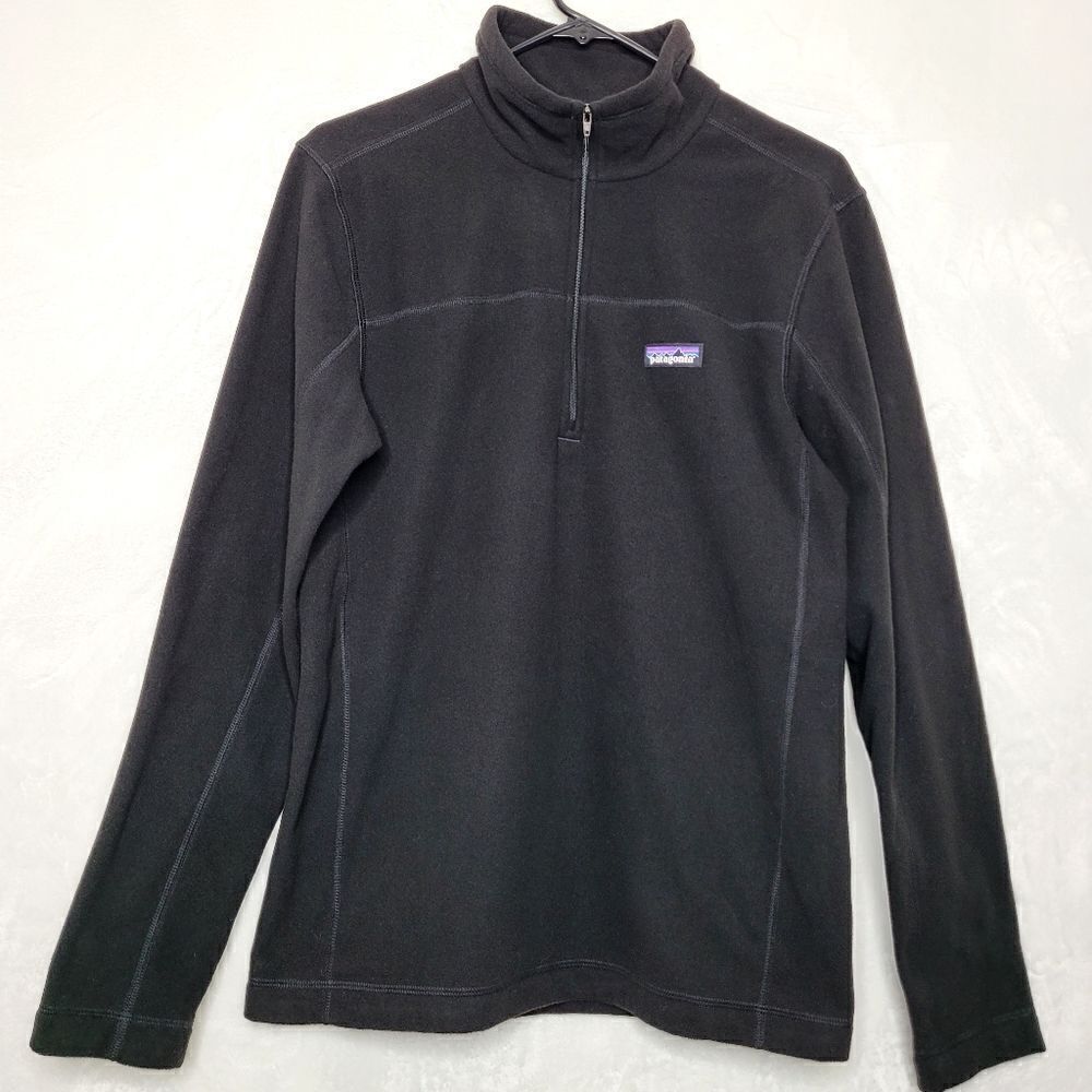 Patagonia Barrio Logan Cafe Moto Micro D Fleece Pullover Sweater Size S